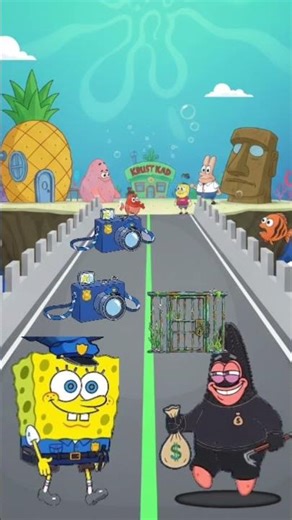 spongebob cop vs patrick the thief