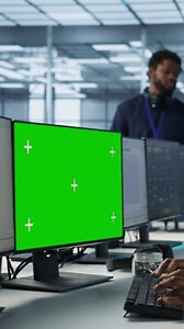 Vertical Video Data Center Technician Using Stock Footage Video (100% Royalty-free) 3664341415 | Shutterstock