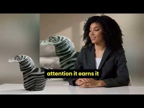 Colourful Handcrafted Zebra Statue