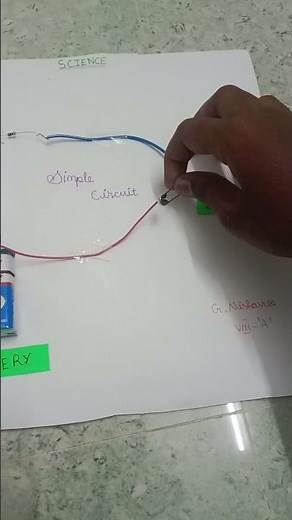 class 8 science matter around us project simple circuit