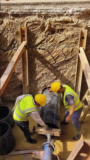 The construction process of rainwater pipe jacking
