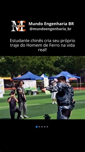Mundo Engenharia BR VIDEOS|TECNOLOGIA|CURIOSIDADE on Instagram: "Em Chongqing, um estudante universitário projetou um traje mecânico vestível em escala real que parece saído de um filme de ficção científica. Construído inteiramente à mão, o traje pode se mover, abrir e fechar automaticamente usando uma rede de atuadores e conexões mecânicas. Ele é alimentado por um sistema de controle integrado e inclui uma interface de voz assistida por IA que permite comandos básicos e movimentos coordenados. 