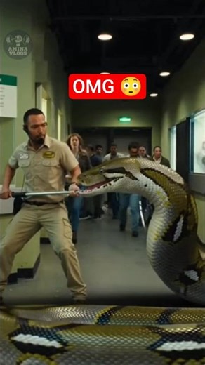 “Glass Explodes as Giant Python Breaks Free at Zoo” #shorts 😱😳