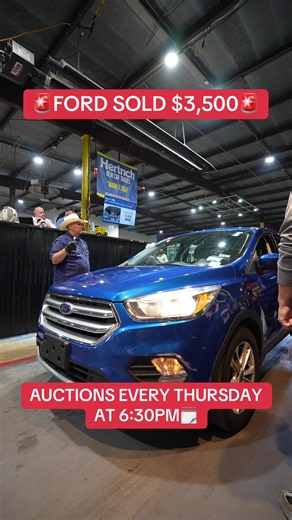 Ford Escape sold for $3,500 at public auction