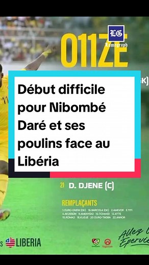 Éliminatoires de la CAN 2025 : Déception pour le Togo contre le Libéria