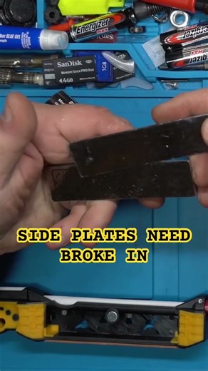 FIELD SHARPENER: clone side plates need broken in.