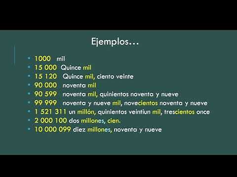 Les chiffres en espagnol (de 1000 à 1M) Compter les nombres | Apprendre l'espagnol | learn español