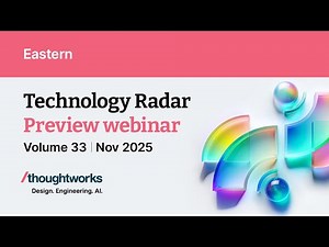 Tech Radar Vol. 33 Webinar — Eastern Preview