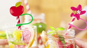 0.3 inch Straw Cover Cap (Christmas)