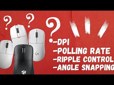 Para que serve essas opções do mouse? DPI, Polling Rate, Angle Snapping e Riple Control.