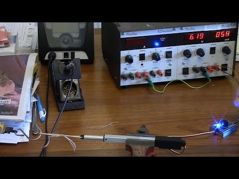 Test of Actuonix L16 linear actuator