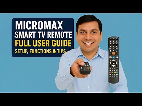Micromax Smart TV Remote Full User Guide | Setup, Functions & Tips #remote #remotecontrol #micromax