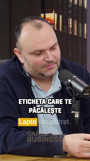🎙️ Podcast complet luni, ora 20:00 pe canalul de YouTube @CareersAndBusiness Marketing-ul te păcălește: Laptele 'ultrafiltrat' nu e ce crezi! 🥛 Eticheta promite ceva 'curat' și 'premium', dar realitatea e alta: e lapte praf reparticulat cu ultrasunete. Moleculele de proteină sunt forțate să imite textura grăsimii pentru a părea un produs 'wow', deși are grăsime redusă. Multe produse de import sunt vândute ca 'premium' în România, deși sunt doar mass-market. #marketing #consumator #careersandbu