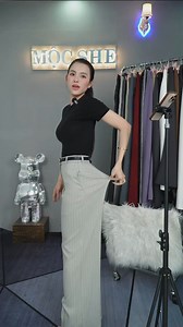 4.9K reactions · 37 shares | T760- Quần sọc ống suông chít li giữa đứng form có dãn nhẹ lưng cạp cao #189k XsSMLXl | Mộc She Boutique 2 | Facebook