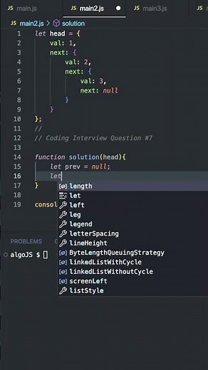 How To Reverse A Linked List - JavaScript