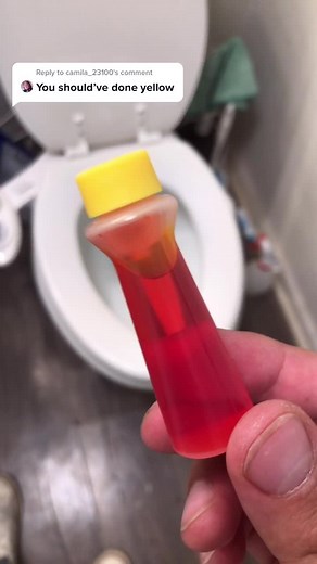 Coloring School Toilets with Food Coloring Experiment