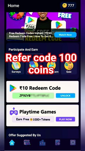 sinp up refer code 100 coins #short #op like op