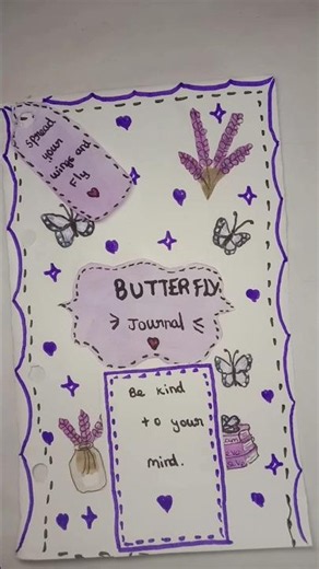 #ButterflyJournal 🦋✨ #MiniJournal 📖💜 #JournalWithMe 🎨🌸 #ButterflyTheme 🦋