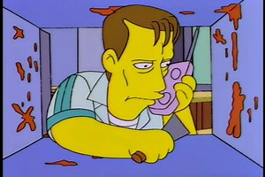 Why, you damn, frickin', no good mother-- cheese! | Simpsons Memes