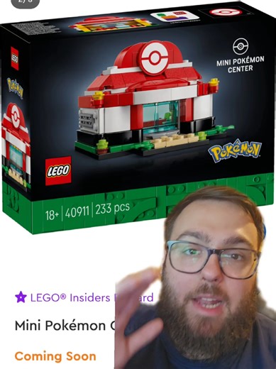 We are also getting a LEGO INSIDERS REWARD which is a mini pokemon centre. this will cost 2500 insider points and will be out on 27th Febuary #lego #pokemon #legopokemon #legotok #legos