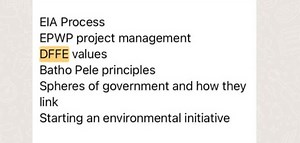 What is the EIA Process?What does EPWP project management invo... | Filo