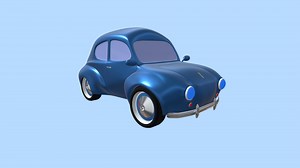 Pixar Style Cartoon Car - Buy Royalty Free 3D model by walkermd