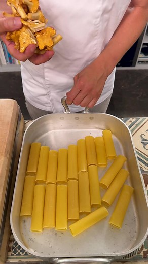 Leckere Cannelloni mit Pfifferlingen und Speck
