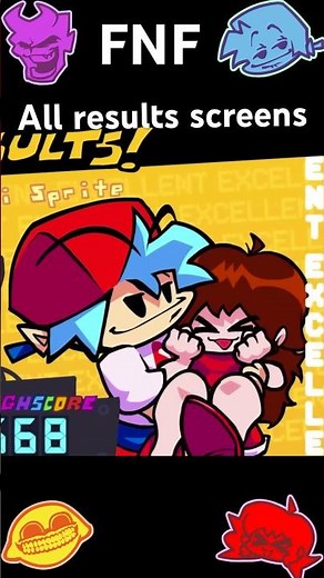 All Friday Night funkin Rating screens! #fnf #funkin #fridaynightfunkin #shorts #fyp