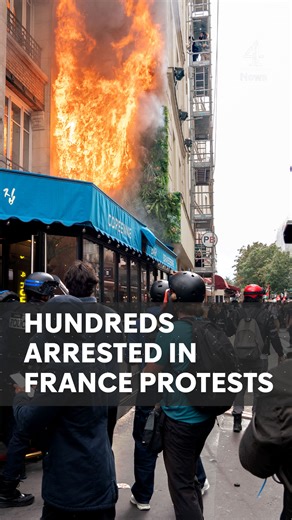 Hundreds have been arrested at anti-austerity demonstrations in France, named by participants as the "Let's Block Everything" protests - showing the depth of the country's political crisis. There was also a ceremony for new prime minister Sébastien Lecornu. He becomes France's fifth prime minister in two years and faces the formidable challenge of knitting together a workable governing coalition and passing a budget. #France #Protest #LetsBlockEverything #Politics #EmmanuelMacron #SebastienLecor