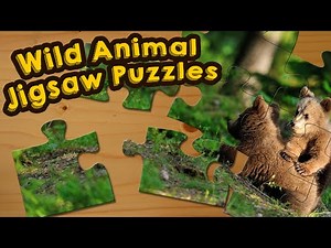 Wild Animals Jigsaw Puzzle Game for Kids - App Gameplay Video
