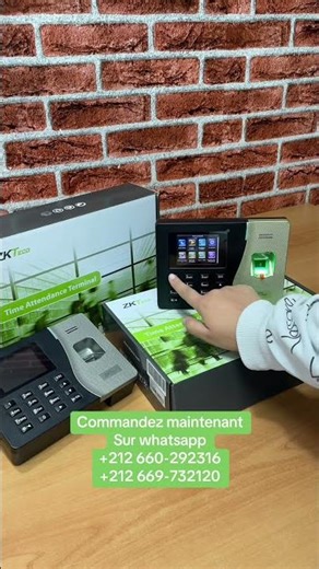 Pointeuse biométrique au Maroc Zkteco k14 + l’application de pointage