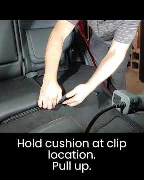 REAR CUSHION: Sedan Rear Cushion Removal Options #seatcovers #automotive #installationseatcovers