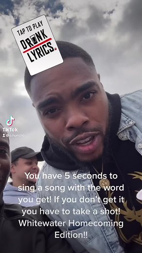 Drunk Lyrics at Homecoming with a Naruto Filter