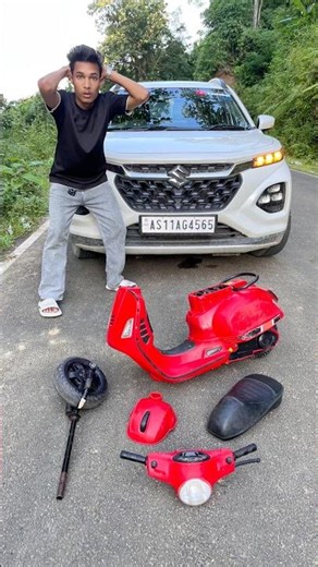 ABR 10000 Cc AMR fronx Car and Rc Laal Vaspa Scooter Testing 😍
