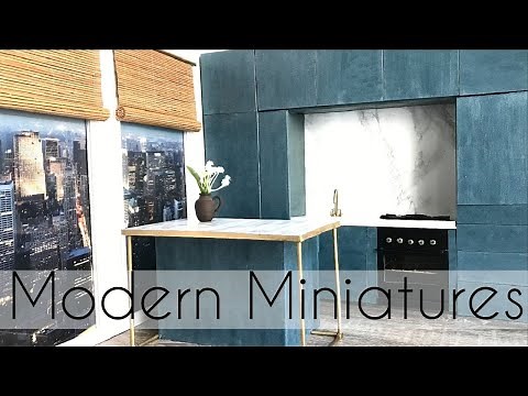 DIY Miniatures: Modern Kitchen