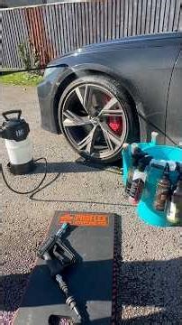 Absolutely Disgusting Audi RS6 Wheels Deep Cleaned 🧽 #satisfying #asmr #carcleaning