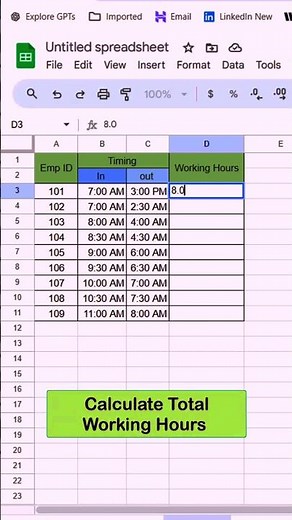 how to calculate total hours andminutes in excel over 24 hours👉 🔥🔥#viralvideo #excel #excelformula