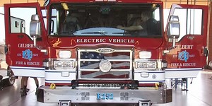 Gilbert Fire & Rescue Department unveils state’s first electric fire truck