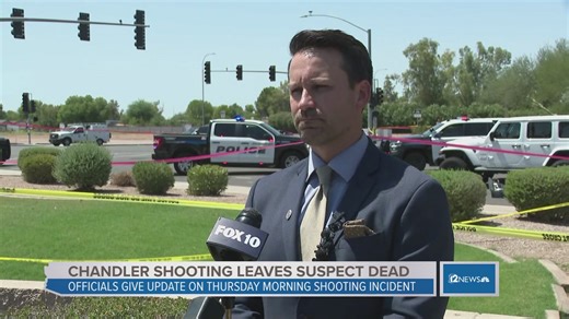 Chandler police give an update on a shooting involving officers that left a suspect dead this morning near Pecos and McQueen roads. | 12News