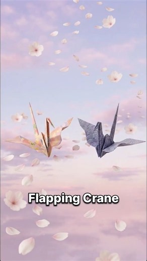 Easy Origami Flapping Crane 🕊️ | Watch the Wings Move!
