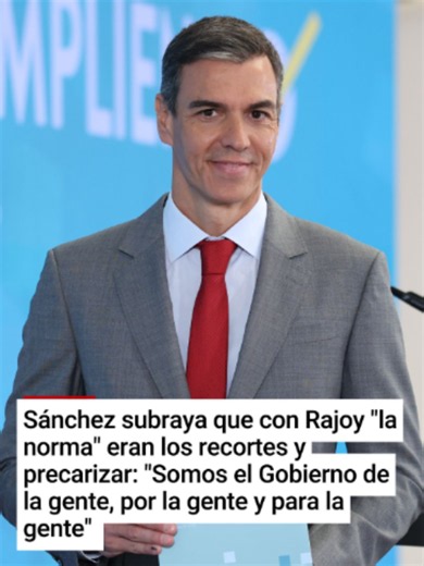 Sánchez subraya que con Rajoy