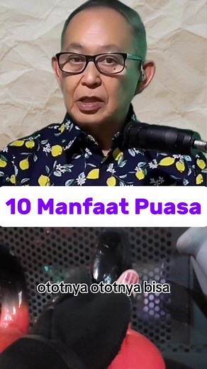 1.6K reactions · 505 shares | 10 manfaat puasa Narasumber : Dr.dr. Hans Tandra , Sp .PD-KEMD, ph.D, FINASIM, FACE, FACP . Beliau adalah : internist ,endokrinologist, dan health motivator Yt : Good talk tv | Efi Mamafaza | Facebook