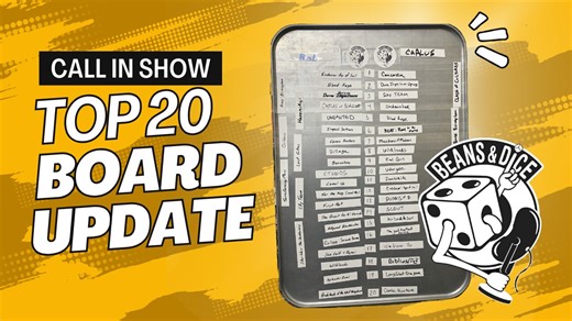 Board Game Call In Show | Sept 18th | Top 20 Board