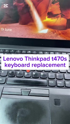 Lenovo T470s keyboard replacement. #laptoprepair #nairobi #lenovo #shorts