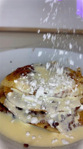 The Easiest Best Cinnamon Pancakes #shorts