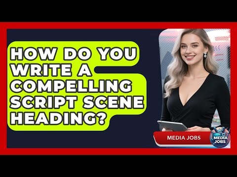 How Do You Write A Compelling Script Scene Heading? - Media Jobs
