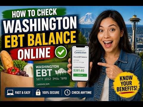 How to check Washington EBT balance online