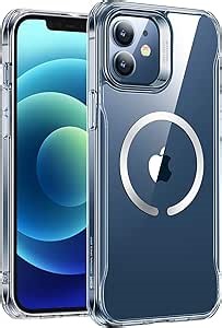 ESR for iPhone 12 Case/iPhone 12 Pro Case, Compatible with MagSafe, Scratch-Resistant Back, Grippy Protective Frame, Magnetic Phone Case for iPhone 12/12 Pro, Clear
