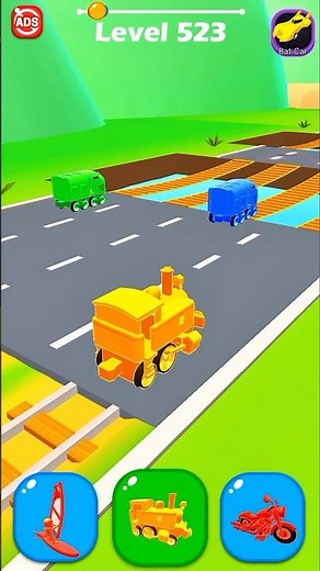 Shape Shifting Level 523 – Super Fast Impossible Gameplay! 🚀😱 #shorts