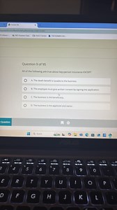 Question 9 of 95All of the following are true about key-perso... | Filo